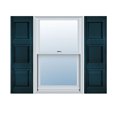 thumbnail image 1 of 18"W x 78"H Lifetime Vinyl, Custom Three Equal Panel, Raised Panel Shutters, Midnight Blue, 1 of 17