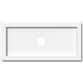 thumbnail image 1 of 18"W x 9"H x 2"ID x 6 1/4"C x 1"P Rectangle Architectural Grade PVC Contemporary Ceiling Medallion, 1 of 11