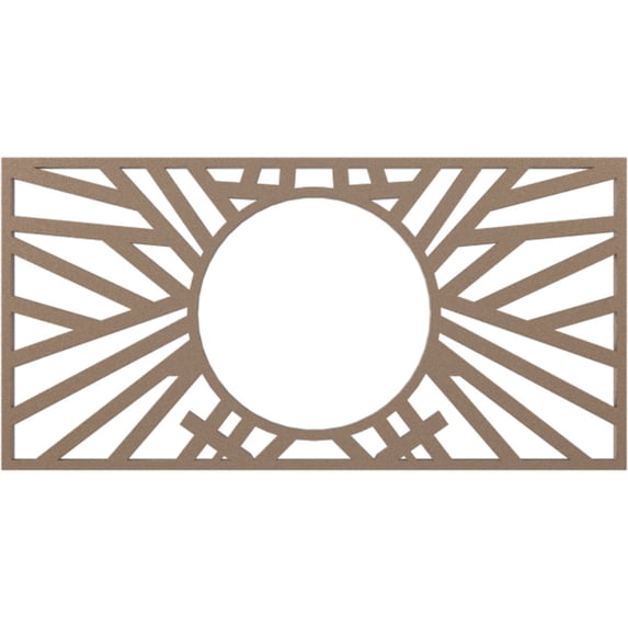 18"W x 9"H x 6 5/8"ID x 1/2"P Hoover Architectural Grade PVC Pierced Ceiling Medallion, Copper