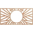 thumbnail image 1 of 18"W x 9"H x 6 5/8"ID x 1/4"T Hoover Wood Fretwork Pierced Ceiling Medallion, Cherry, 1 of 3