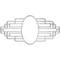 thumbnail image 1 of 18"W x 9"H x 8 1/2"IH x 5"IW x 1/2"P Elizabeth Architectural Grade PVC Pierced Ceiling Medallion, Antiqued Silver, 1 of 10