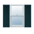 thumbnail image 1 of 18"W x 92"H Lifetime Vinyl, Custom Straight Top All Louver, Open Louver Shutters, w/Shutter-Loks (Per Pair), Midnight Blue, 1 of 15