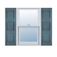 thumbnail image 1 of 18"W x 92"H Lifetime Vinyl, Custom Three Equal Panel, Raised Panel Shutters, w/Shutter-Loks (Per Pair), Wedgewood Blue, 1 of 16