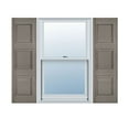 thumbnail image 1 of 18"W x 94"H Lifetime Vinyl, Custom Three Equal Panel, Raised Panel Shutters, w/Shutter-Loks (Per Pair), Clay, 1 of 17