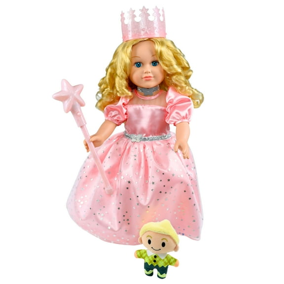 My Life As Wizard of Oz Glinda Good Witch Posable 18-inch Doll, Medium Blonde Hair, Blue Eyes