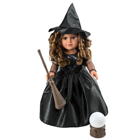 MY LIFE AS WIZARD OF OZ WICKED WITCH POSABLE 18-INCH DOLL, LIGHT BROWN HAIR, BROWN EYES