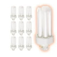 thumbnail image 1 of 18 Watt CFL Light Bulbs | 4 Pin GX24Q-2 Base 2700K Soft White | 18W High Output 1200 Lumens | Triple Tube Compact Fluorescent Light Bulbs Plug-in | 10 Pack by GoodBulb, 1 of 3