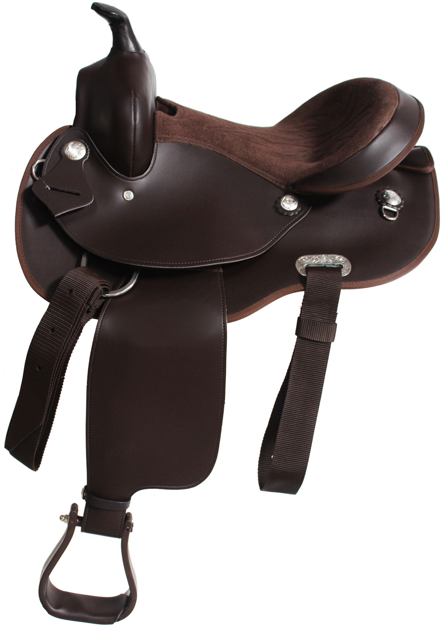 Ensemble Selle Cheval Synthétique – Western Pleasure Trail, Pour Draft Horse, Neuve