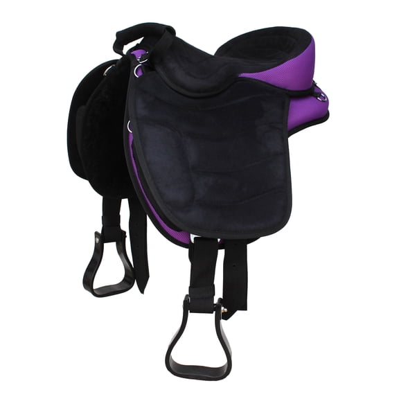 18" Western Horse Bareback Treeless Saddle Pleasure Trail Riding 49101PR