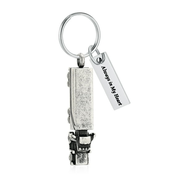 18 Wheeler Semi Truck Urn Keychain for Ashes for Women Men Memorial Human Ashes Pendant Cremation Cremation Urn Keychain