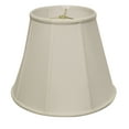 thumbnail image 1 of 18" White Linen Lampshade - Hardback Empire Style with Washer Fitter, 1 of 7
