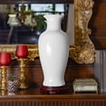 thumbnail image 1 of 18" White Porcelain Fishtail Vase, 1 of 7