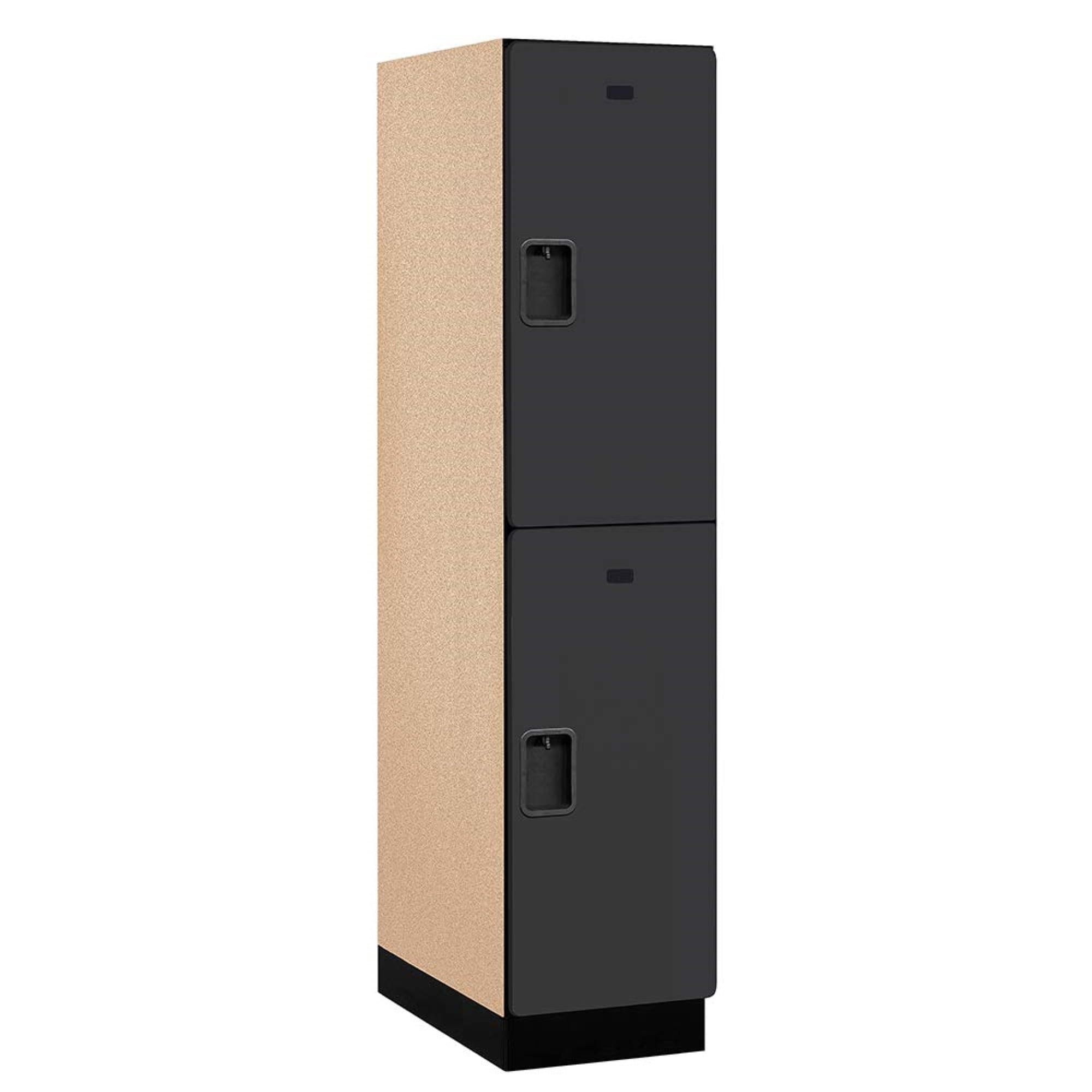 18" Wide Double Tier Designer Wood Locker 1 Wide 6 Feet High 24