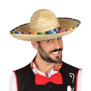 18" Wide Mexican Sombrero Hat - Perfect for Fiesta Cinco De Mayo - Mexican Theme Party Decorations Favors