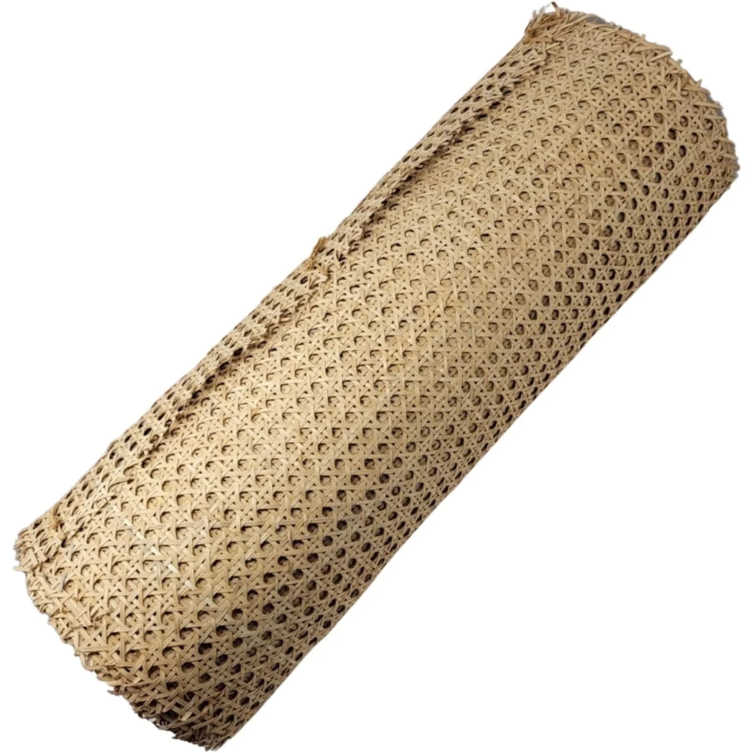 Natural Rattan Hexagon Weave Cane Webbing Roll 18" x 24"