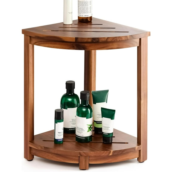 Corner Shower Bench, Corner Shower Stool,  Shower Stool for Inside Shower - Shower Foot Rest, Shower Stands for Inside Shower