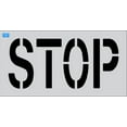 thumbnail image 1 of 18" Word - STOP Parking Lot Pavement Marking Stencil Thickness: .100, 1 of 1