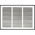 thumbnail image 1 of 18" X 12" Steel Return Air Grille | HVAC Vent Cover Grill for Sidewall and Ceiling, White | Outer Dimensions: 19.75"W X 13.75"H for 18x12 Duct Opening, 1 of 6