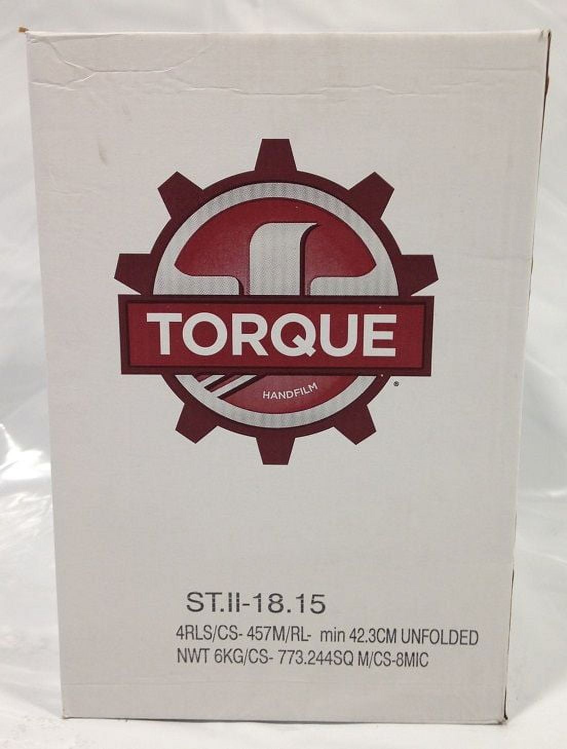 18" X 1500' Stretch Wrap 32 Gauge Torque Hand Film (Case of 4 Rolls)
