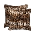 thumbnail image 1 of 18" X 18" El Paso Leopard Faux 2-Pack Pillow, 1 of 2