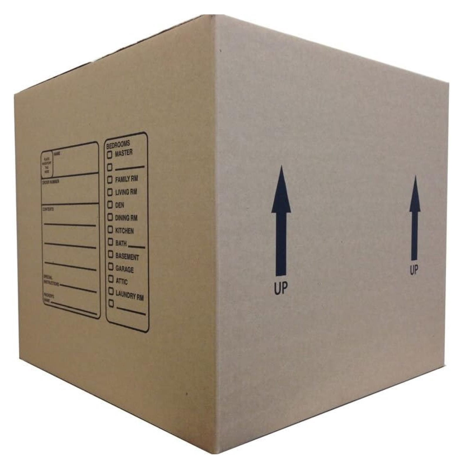 18 X 18 X 16 Inches Genuine Medium Moving Boxes (Pack of 10) Kraft/Brown 18x18x16''