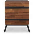 thumbnail image 1 of 18" X 20" X 23" Walnut And Sandy Black Particle Board End Table, 1 of 5