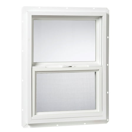 18 X 24 VINYL UTILITY SINGLE HUNG WINDOW - SINGLE GLAZED