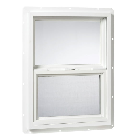 18 X 24 VINYL UTILITY SINGLE HUNG WINDOW - SINGLE GLAZED