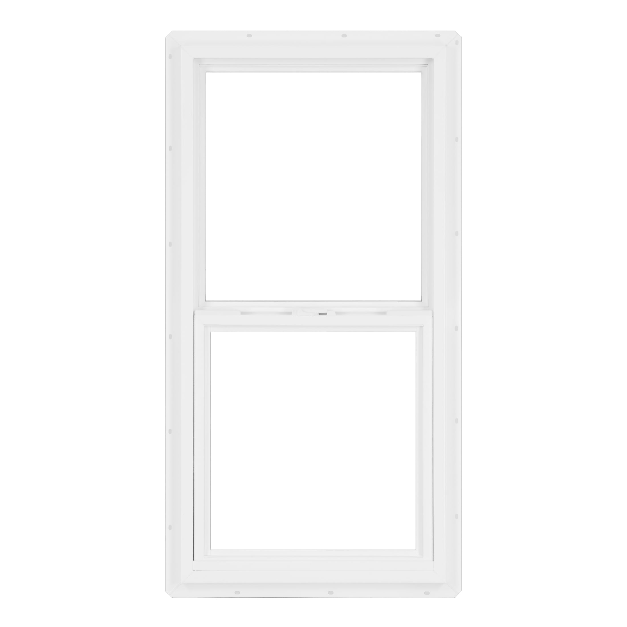 18 in. x 36 in. White Vinyl Single-Pane Single Hung Utility Window with Screen