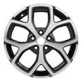 thumbnail image 1 of 18 X 7.5 Reconditioned OEM Aluminum Alloy Wheel, Machined Black, Fits 2019-2020 Hyundai Veloster, 1 of 1