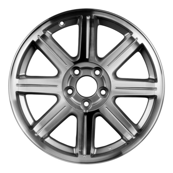 18 X 7 Reconditioned OEM Aluminum Alloy Wheel, Machined and Silver, Fits 2007-2009 Chrysler Sebring Sedan