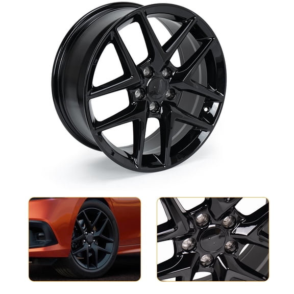 New 18 X 8 inch Wheel Rim for Honda Civic 2016-2024 Glossy Black Rim Alloy