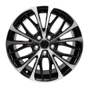 New 18 Replacement Rims for Toyota Camry SE 2018-2020, 18 X 8 inch Bright Black Wheels Rims