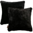 thumbnail image 1 of 18 X 18 Throw Pillow Shredded Memory Foam, Square Couch Pillow Limited Baby Black Panther Fabulous Faux Fur Case & Shell, 1 PCS, 2-tone Decorative Luxury Style - Sofa, Bedroom, Adjustable Fill Zipper, 1 of 5