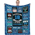 thumbnail image 1 of 18 Year Old Boy Gifts Birthday Gifts for 18 Year Old Boys, Kids Blanket 60 x 50 Inches Warm Flannel Throw Blankets for Boys 18 Year Old Boy Birthday Gifts Ideas, for 18th Birthday Boy, 1 of 5