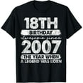 thumbnail image 1 of 18 Year Old Gifts Vintage 2007 Limited Edition 18th Birthday T-Shirt, 1 of 3