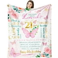 thumbnail image 1 of 18 Year Old Girl Birthday Gifts, 18th Birthday Gifts for Girls, Best Gifts for 18 Year Old Girl, Happy Birthday Gifts for Turning 18, 18th Birthday Gift Ideas Throw Blanket 60 X 50 Inch, 1 of 5