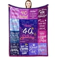 thumbnail image 1 of 18 Year Old Girl Birthday Gifts Blanket 60"X50", Gifts for 18 Year Old Girl, Best Gifts for 18 Year Old Girls, Birthday Gifts for 18 Year Old Girls, Teenage Party Decor Girls Blanket, 1 of 5