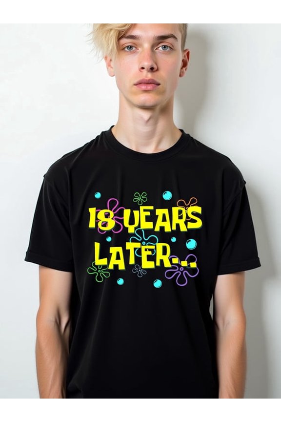 18 Years Later T-Shirt mens graphic t shirts black top limited edition Soft and comfortable Vintage Unisex Shirt Graphic Tee tshirts