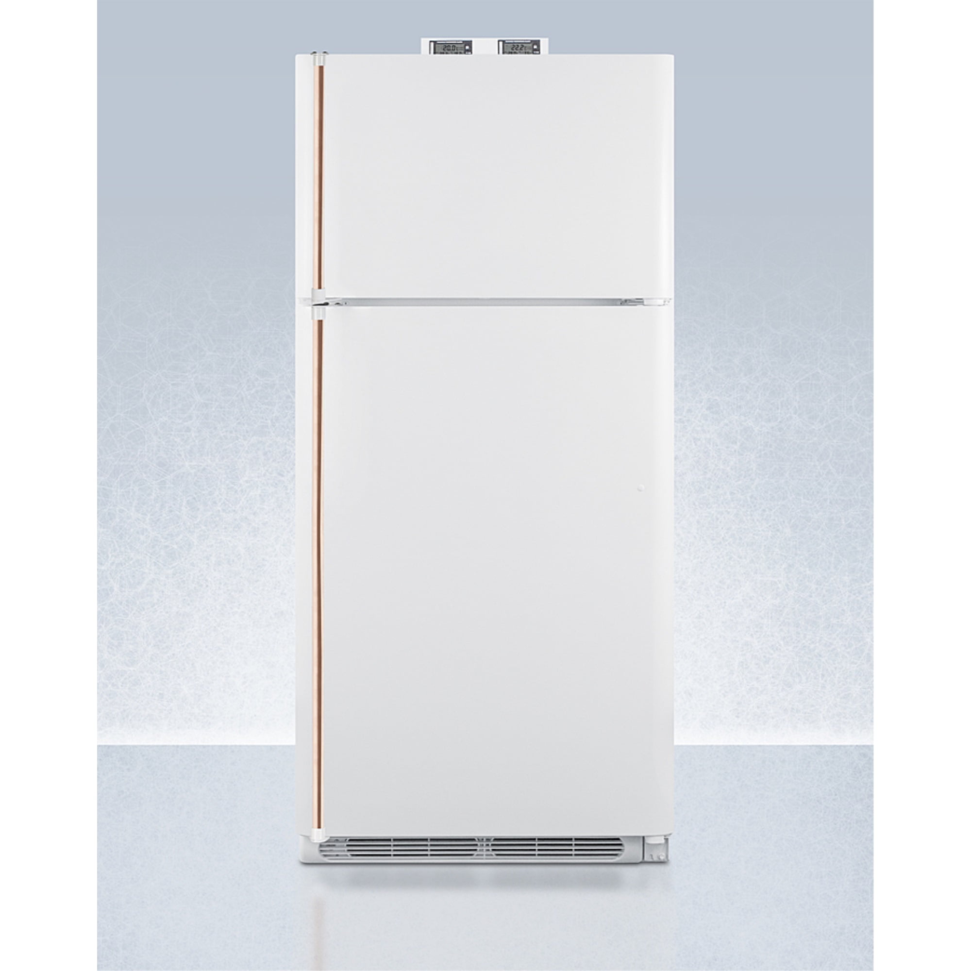 18 cu.ft. break room refrigeratorfreezer in white with NIST calibrated