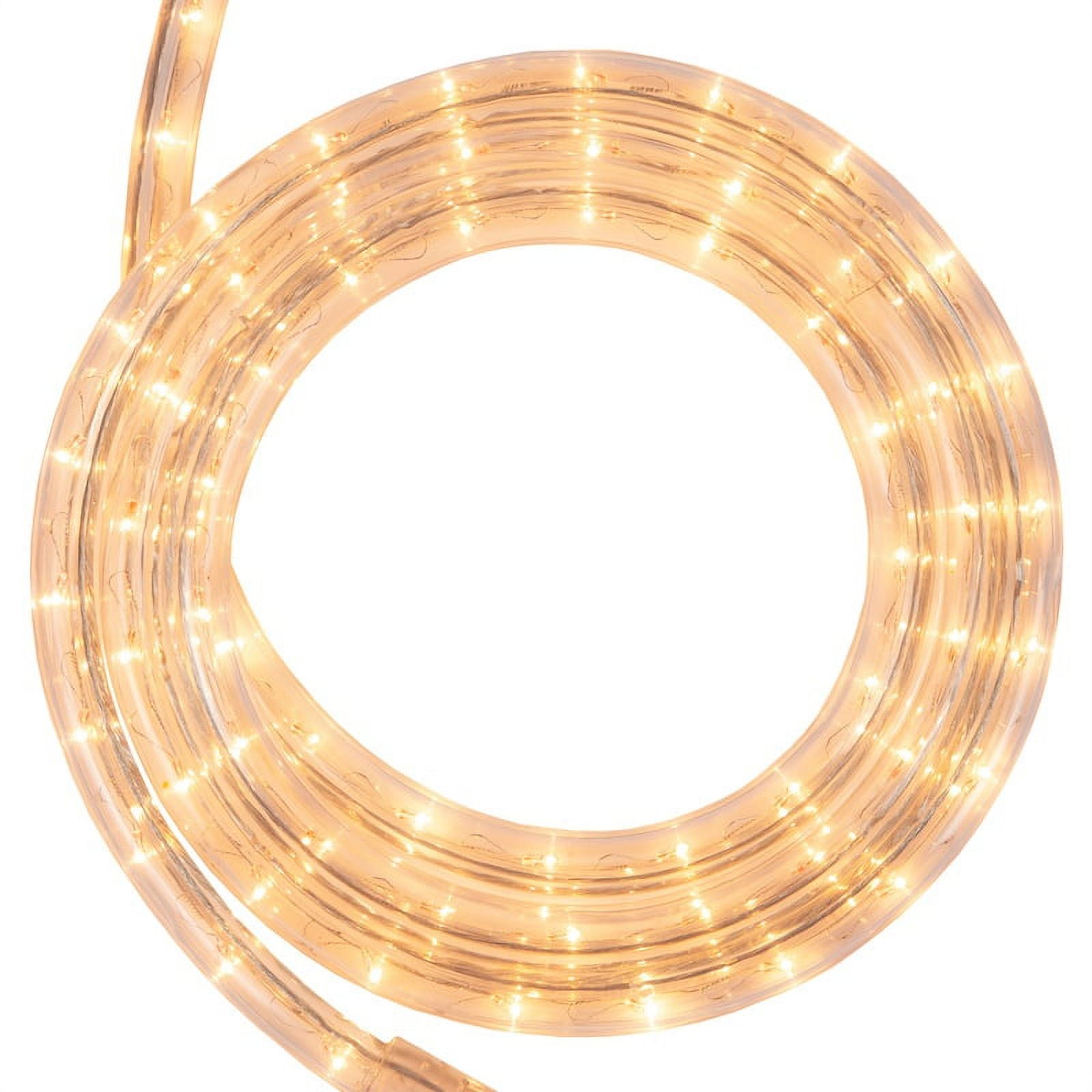 18 ft. Clear Rope Light Kit, 216 Incandescent Lights, Ready-to-Install, Mounting Clips Included