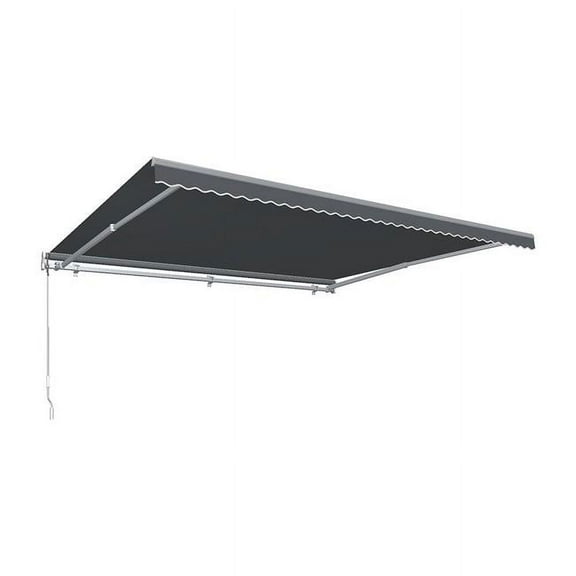 18 ft. Maui Left Motor with Remote Retractable Awning, Gun Metal Gray - 120 in.