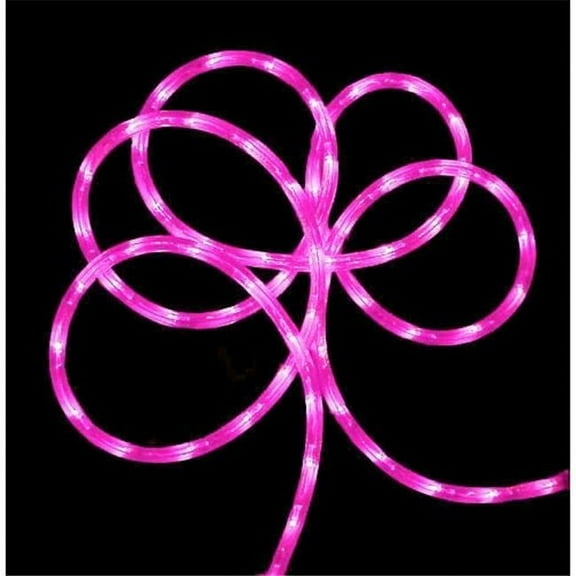 18 ft. Pink LED Indoor - Outdoor Christmas Rope Lights
