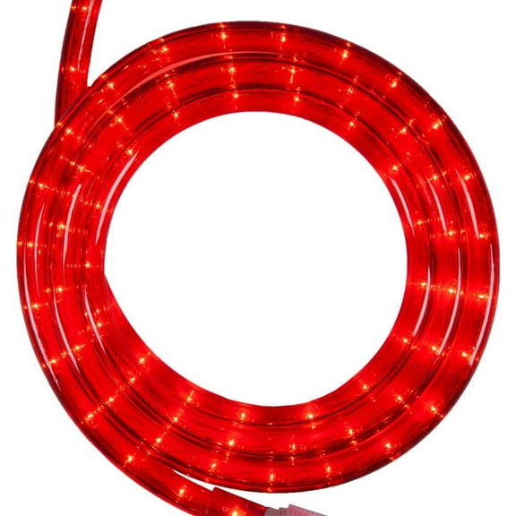 18 ft. Red Rope Light Kit, 216 Incandescent Lights, Ready-to-Install, Mounting Clips Included