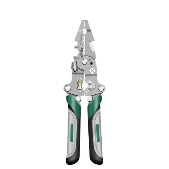 18-in-1 Foldable Wire Stripper Crimper and Cutter - Multifunctional Tool for Electrical Work and DIY Projects
