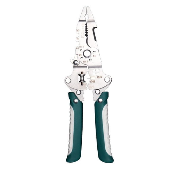 18-in-1 Foldable Wire Stripper Multi-Tool Heavy-Duty Stainless Steel Pliers for Cutting, Crimping, Twisting & Electrical Repairs