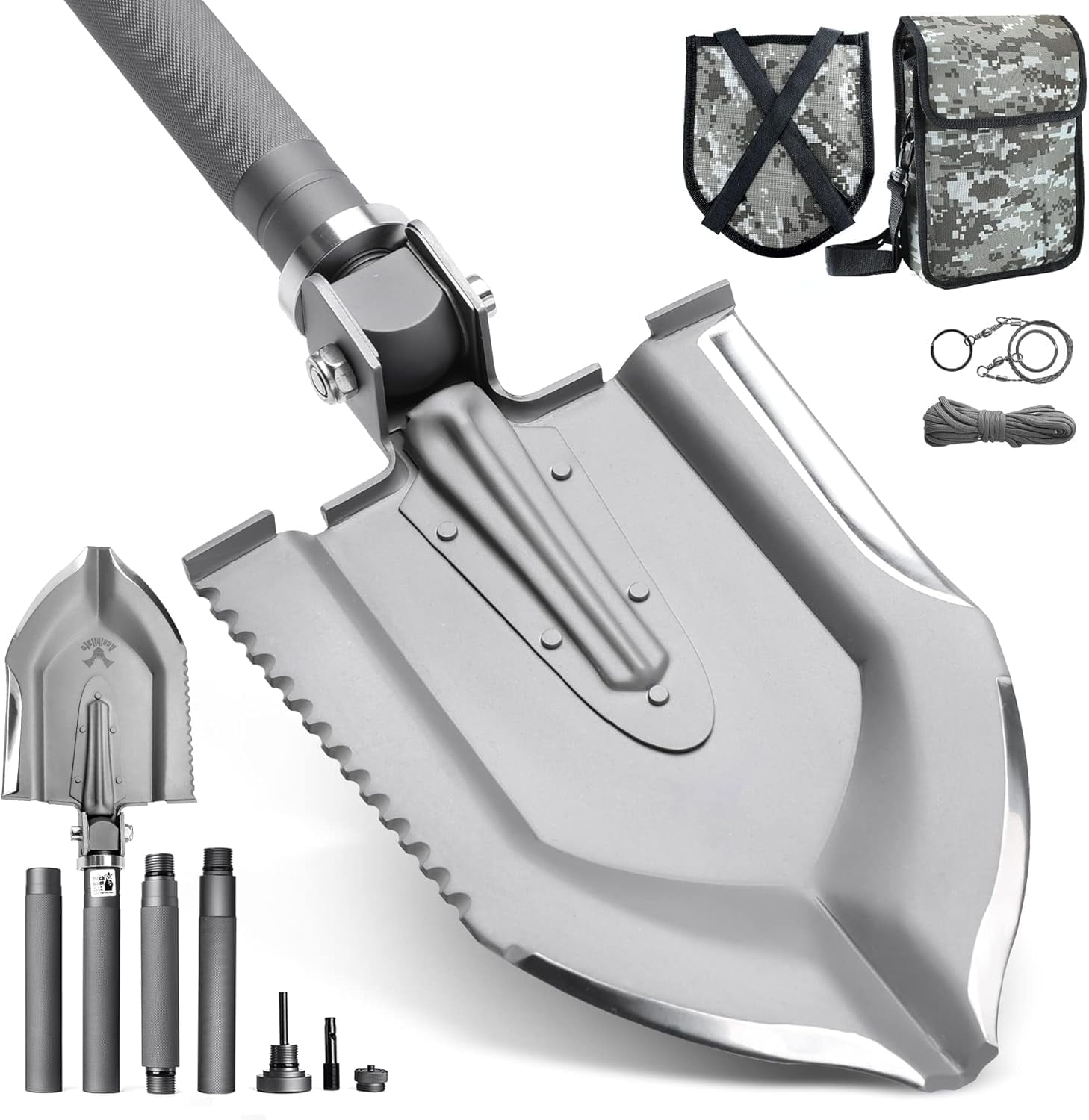Pelle Pliable De Survie U DIG IT - Compacte Et Solide - Pour Randonnée, Camping, Outdoor