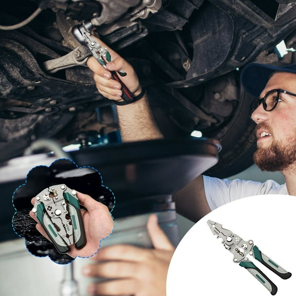 18-in-1 Multifunctional Plier, Wire Stripper, Cutter, and Wire Twister for Electricians, Foldable Stripping Pliers, Industrial Multi Function Stripping Pliers, Cable Stripper Tool