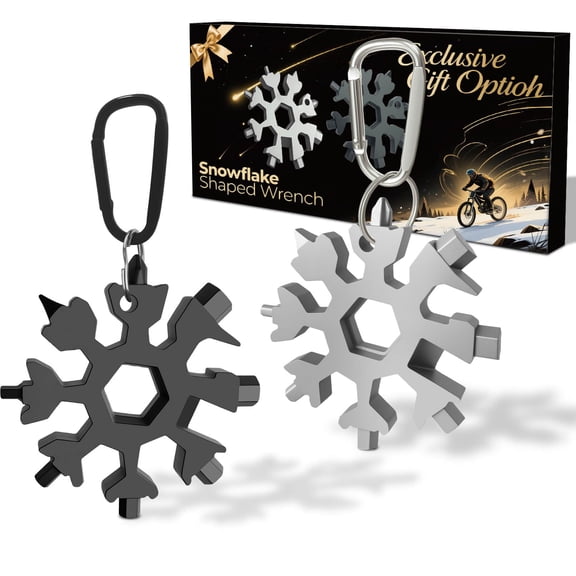 18-in-1 Snowflake Multitool Set with Carabiner 2-Pack