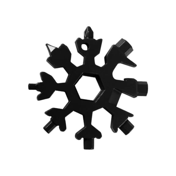 18-in-1 Stainless Steel Snowflakes Multi-tool Herramienta 18 En 1 Multifunctional Tool Copo De Nieve Llave Multiusos
